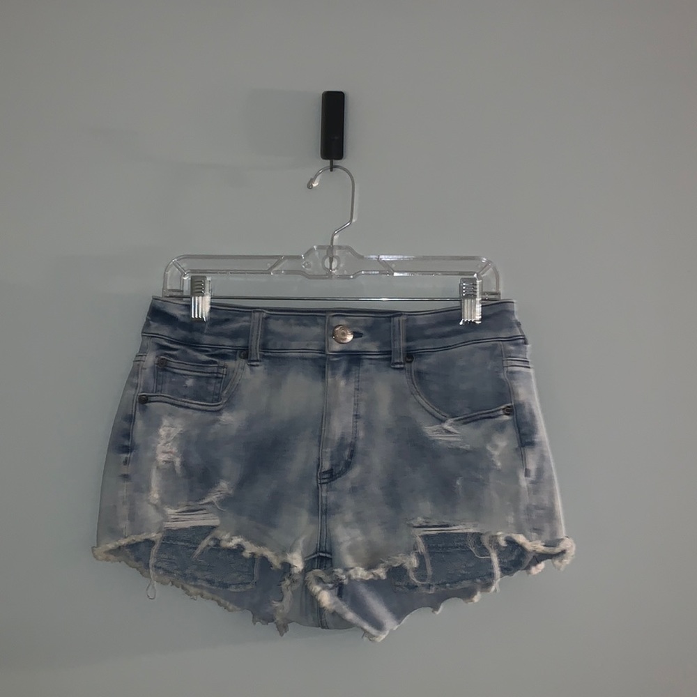 American Eagle Hi-Rise 360° Super Stretch Size 8 Denim Short